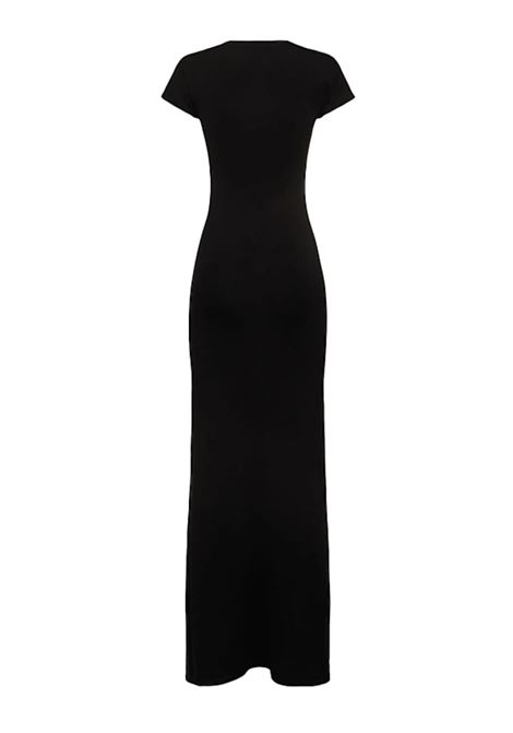 Abito in maglia di viscosa e seta con bottoni in nero Aya Muse - donna AYA MUSE | AMSS2584BLK